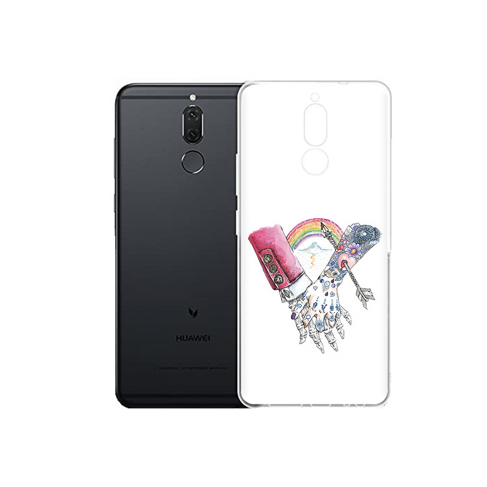 

Чехол MyPads Tocco для Huawei Nova 2i абстракция руки в татуировках (PT92543.64.212), Прозрачный, Tocco