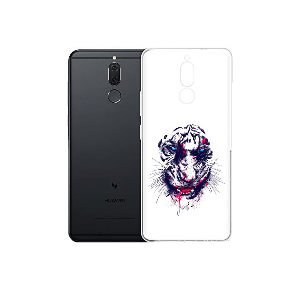 

Чехол MyPads Tocco для Huawei Nova 2i безумный тигр (PT92543.64.228), Прозрачный, Tocco