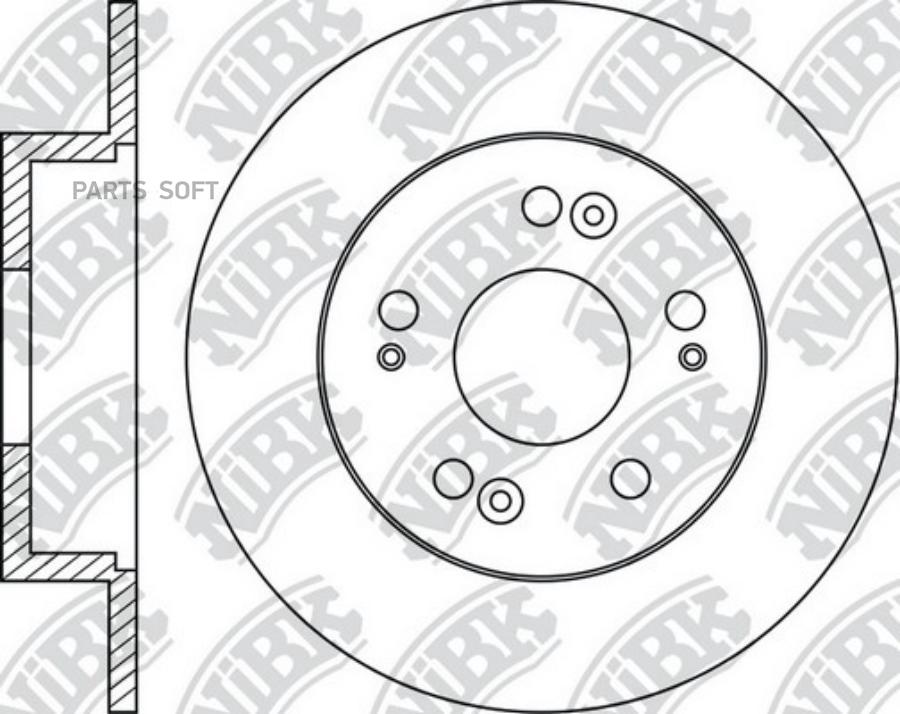 

Тормозный колодки NiBK задний для Honda Accord 2003-2008 260 мм RN1203