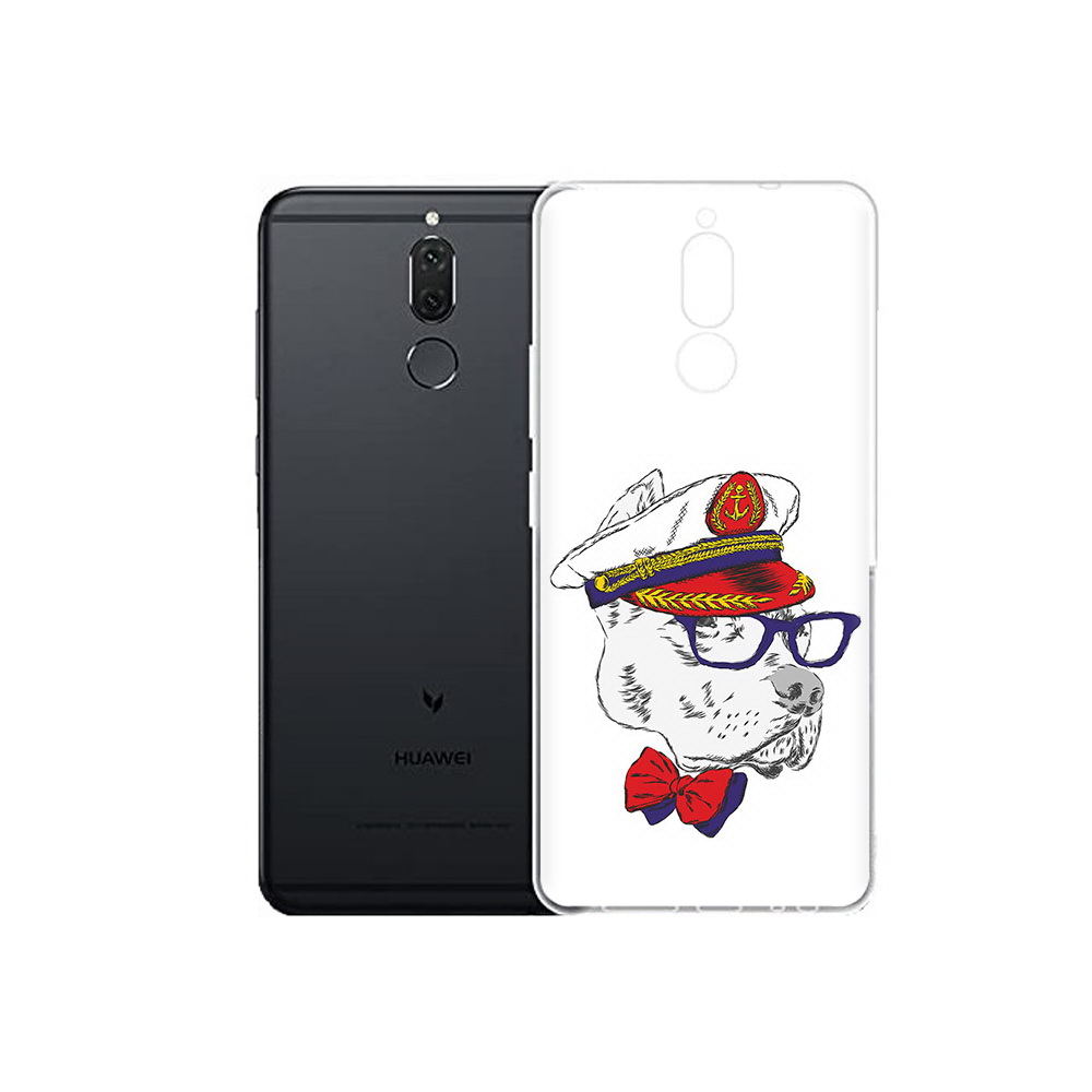 

Чехол MyPads Tocco для Huawei Nova 2i бульдог (PT92543.64.251), Прозрачный, Tocco