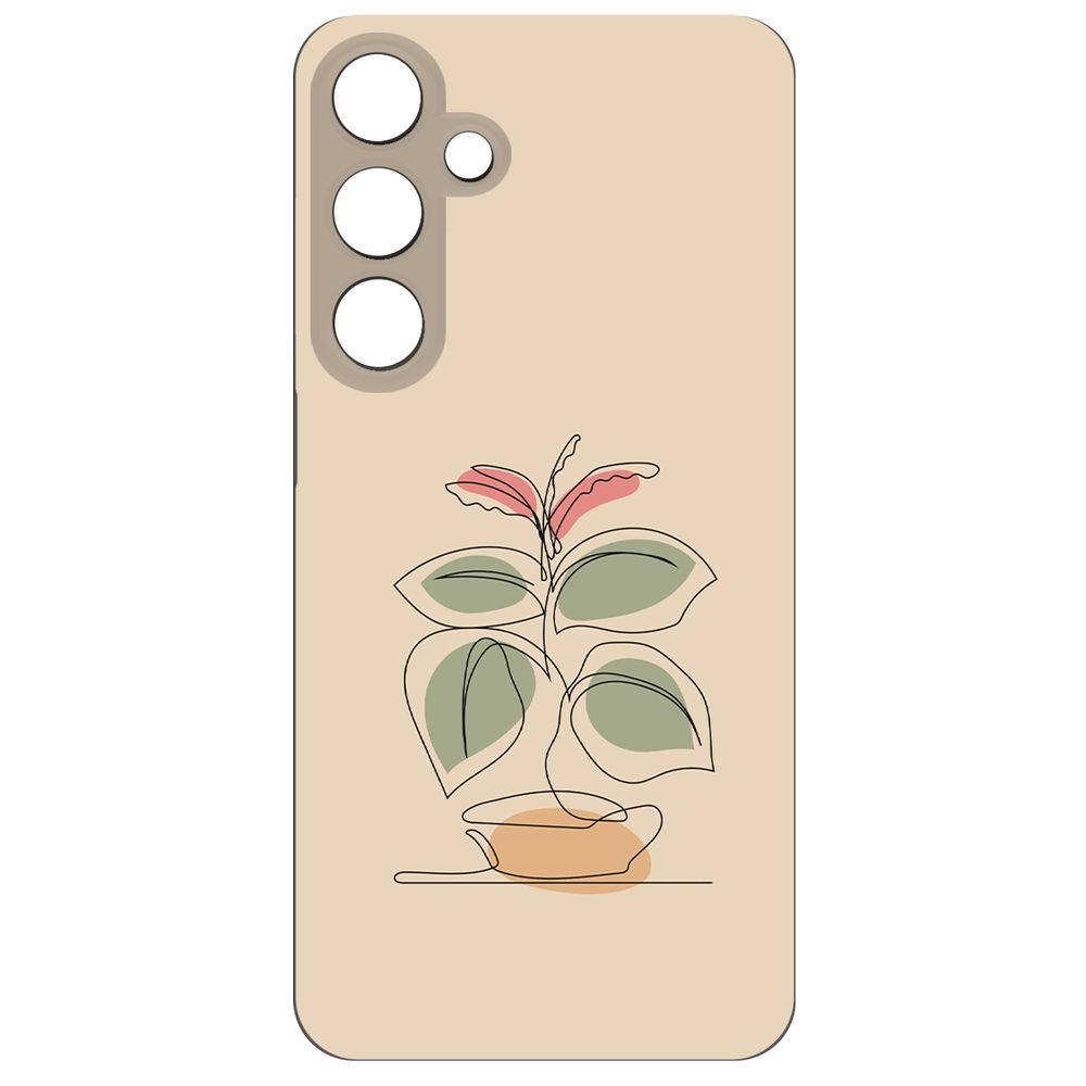 

Чехол-накладка Krutoff Soft Case Цветок для Samsung Galaxy S24+ черный