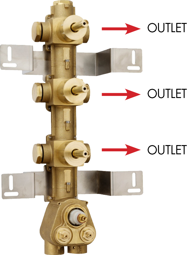 Скрытая часть Bossini OKI 3 Outlets LP Z030202