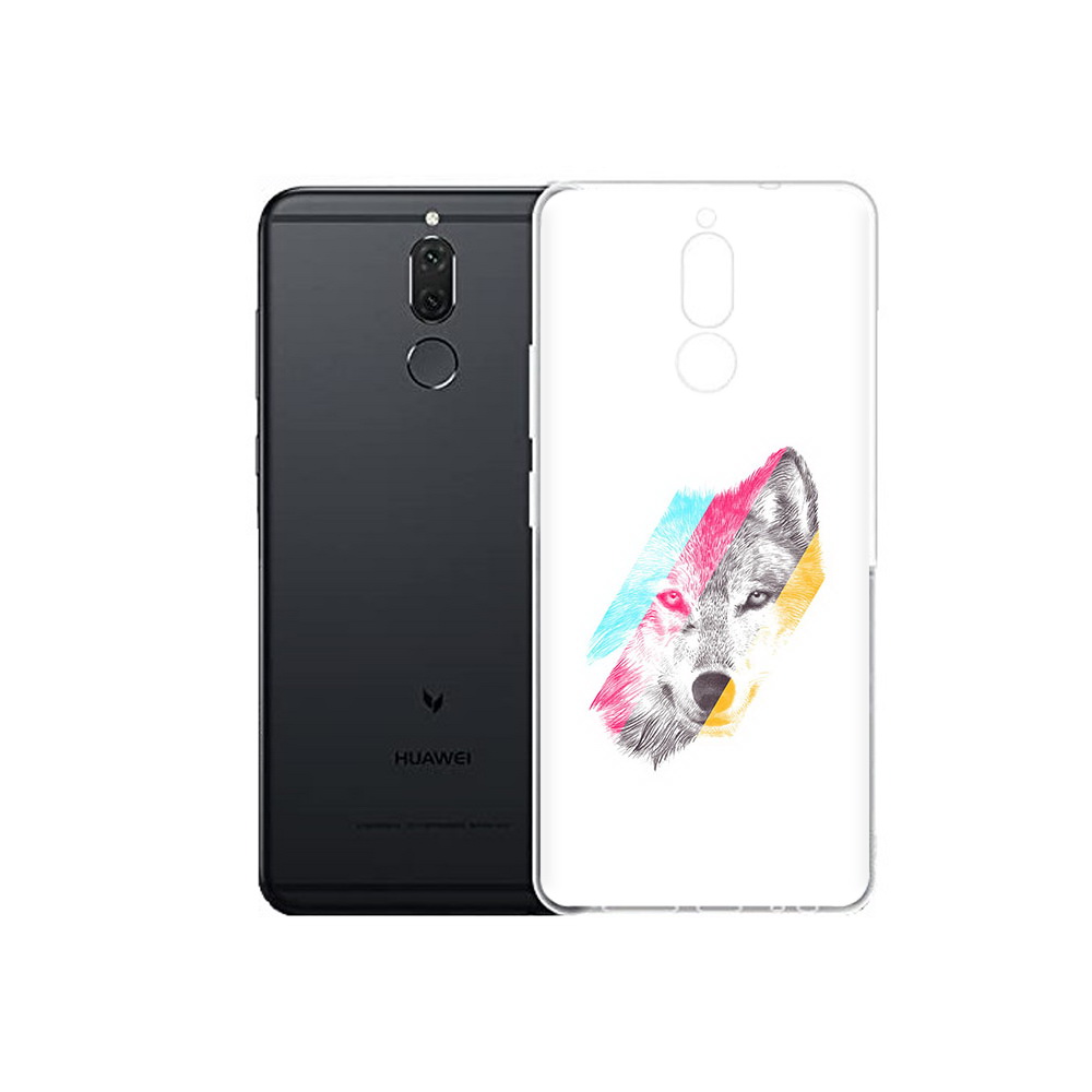 

Чехол MyPads Tocco для Huawei Nova 2i волк градиент (PT92543.64.268), Прозрачный, Tocco