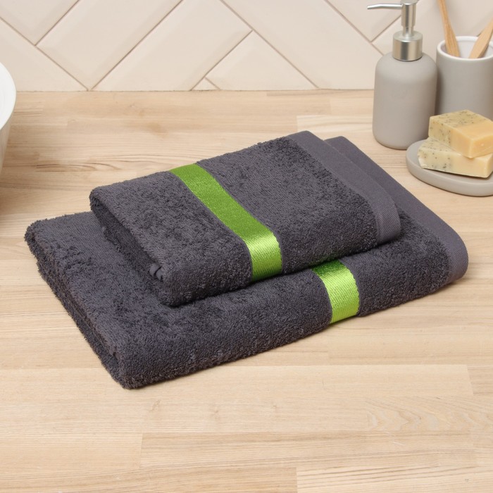 

Полотенце LoveLife Turkish cotton Самум серый, зеленый 70х140 см