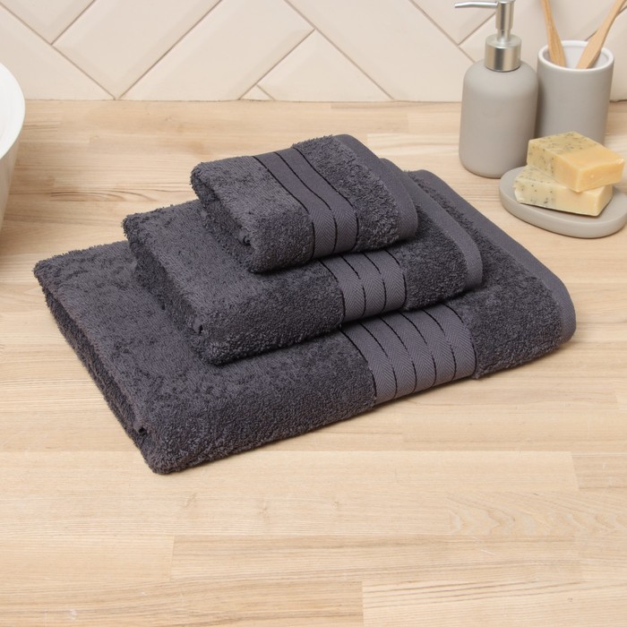 

Полотенце LoveLife Turkish cotton Basic темно-серый 50х90 см