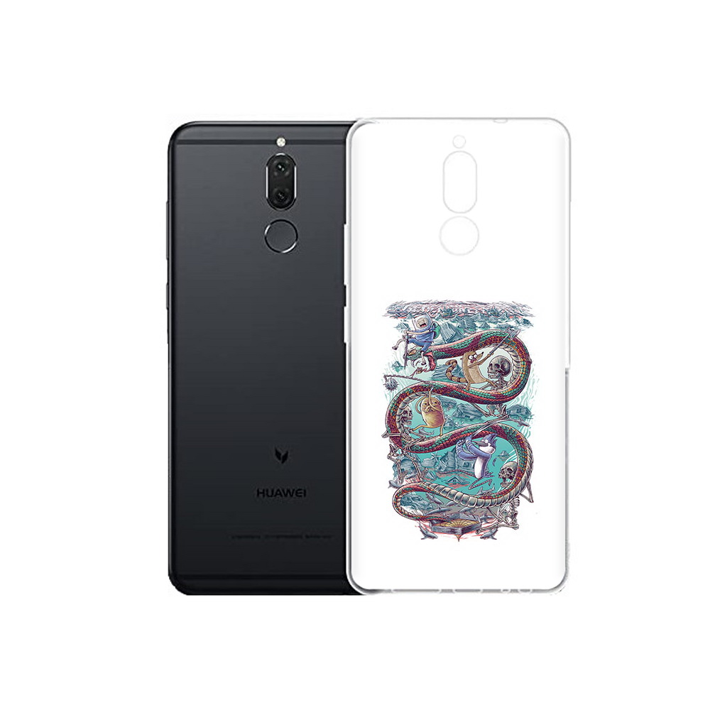 

Чехол MyPads Tocco для Huawei Nova 2i время приключений страшилка (PT92543.64.280), Прозрачный, Tocco
