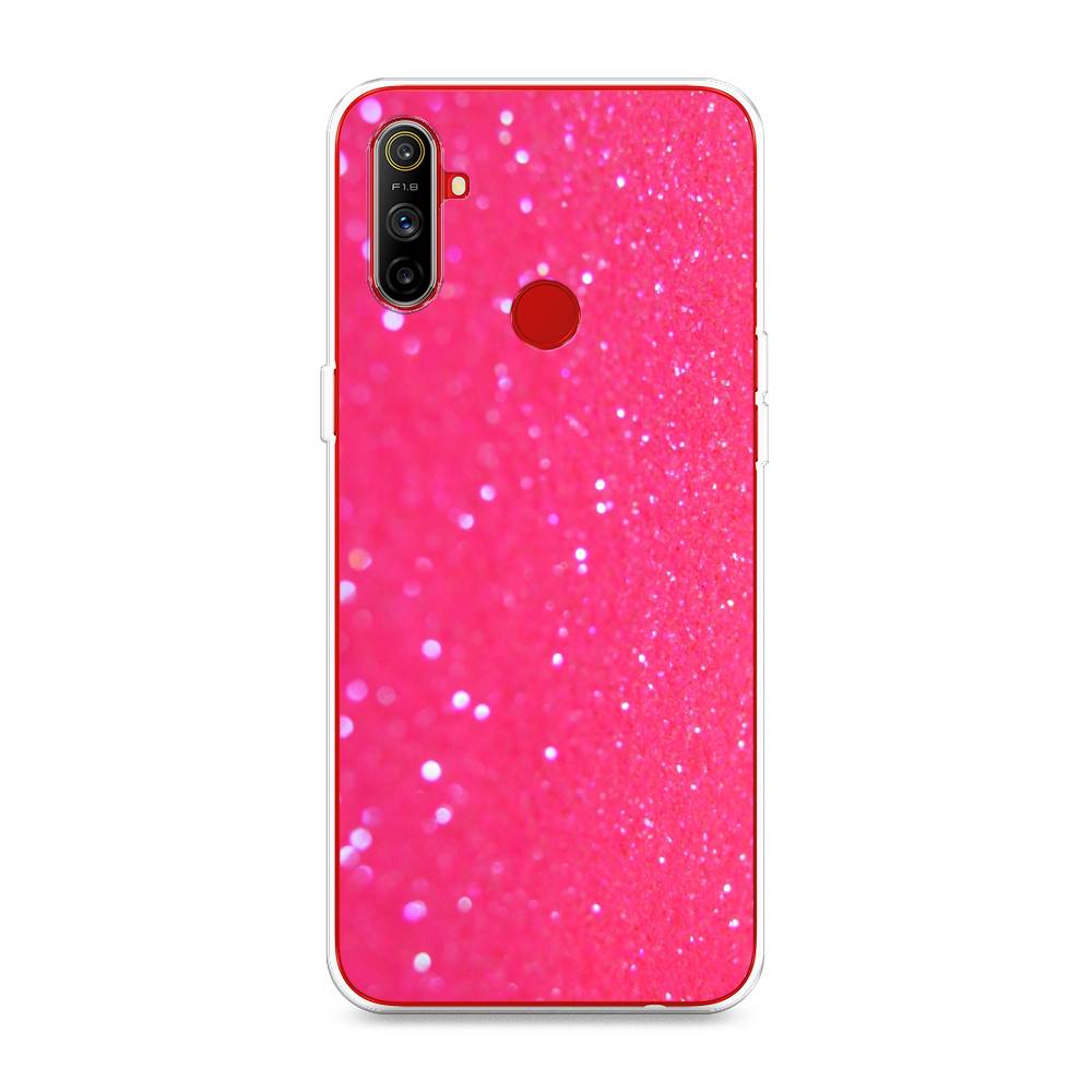 

Чехол Awog "Малиновые блестки рисунок" для Realme C3