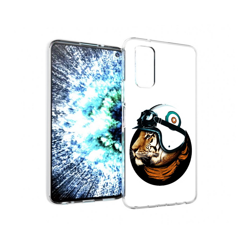 

Чехол MyPads Tocco для Vivo IQOO Neo 3 Тигр в шлеме (PT157205.400.171), Прозрачный, Tocco