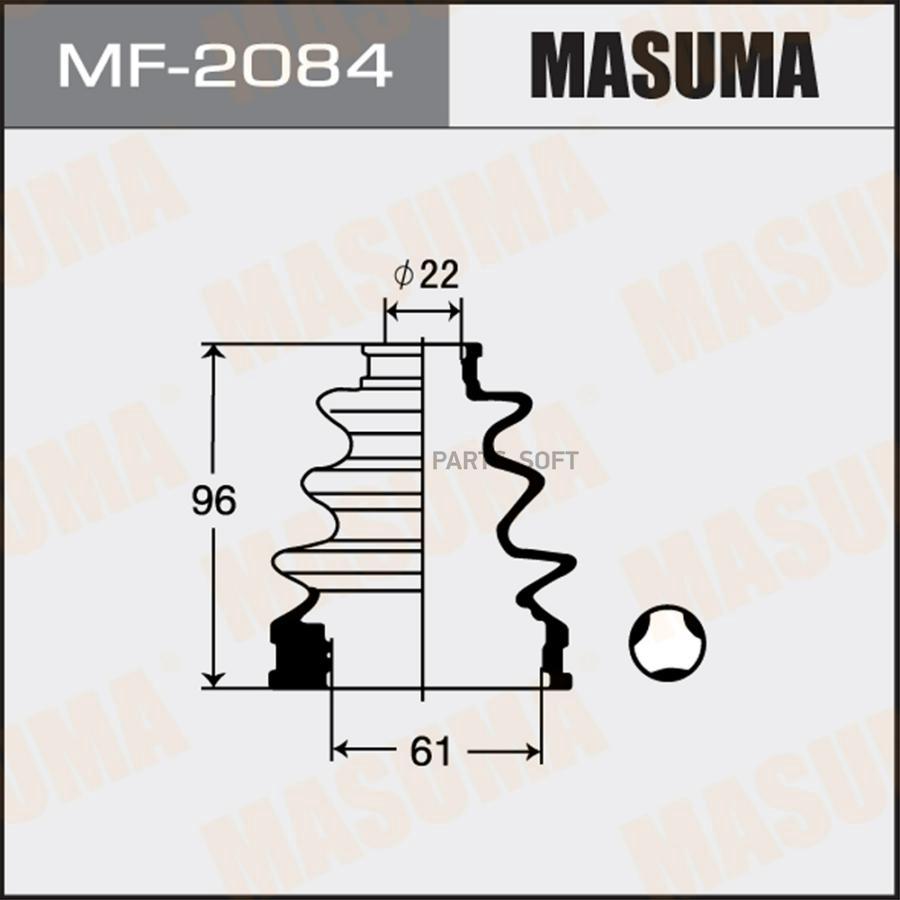 

MF-2084_к-кт пыльника ШРУСа внутреннего! Toyota Corolla 91>/Starlet 89>
