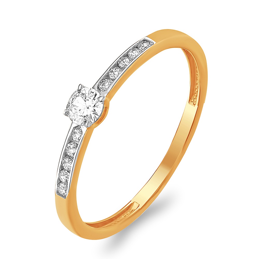

Кольцо из золота р. , 585Gold 301011581, фианит, 301011581