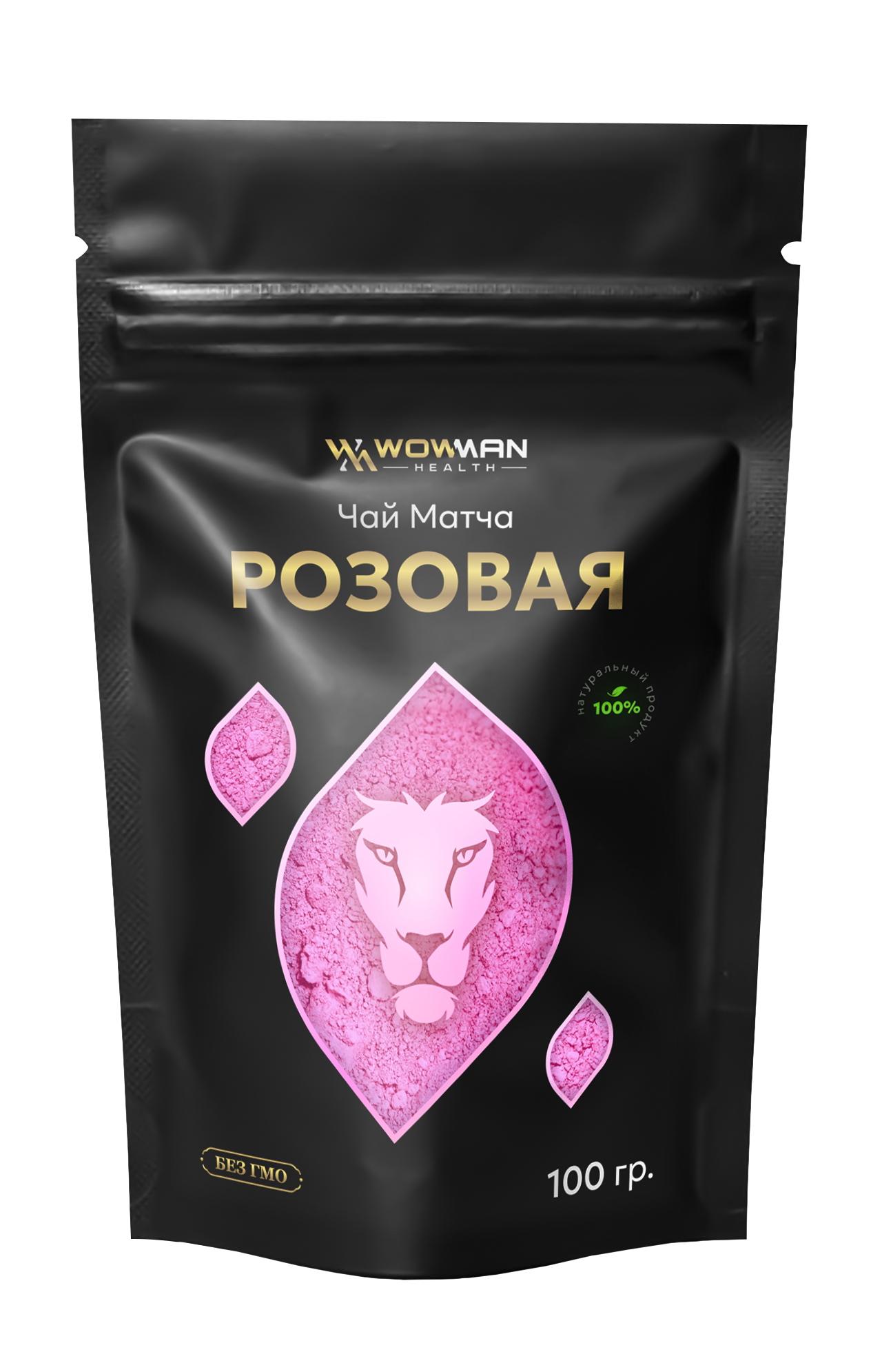 Чай WowMan Матча розовая, 100 г