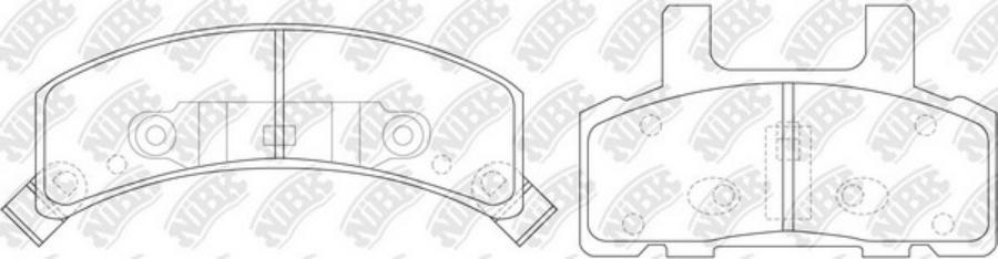 

Колодки тормозные cadillac escalade 98-06/chevrolet tahoe 94-96 передние