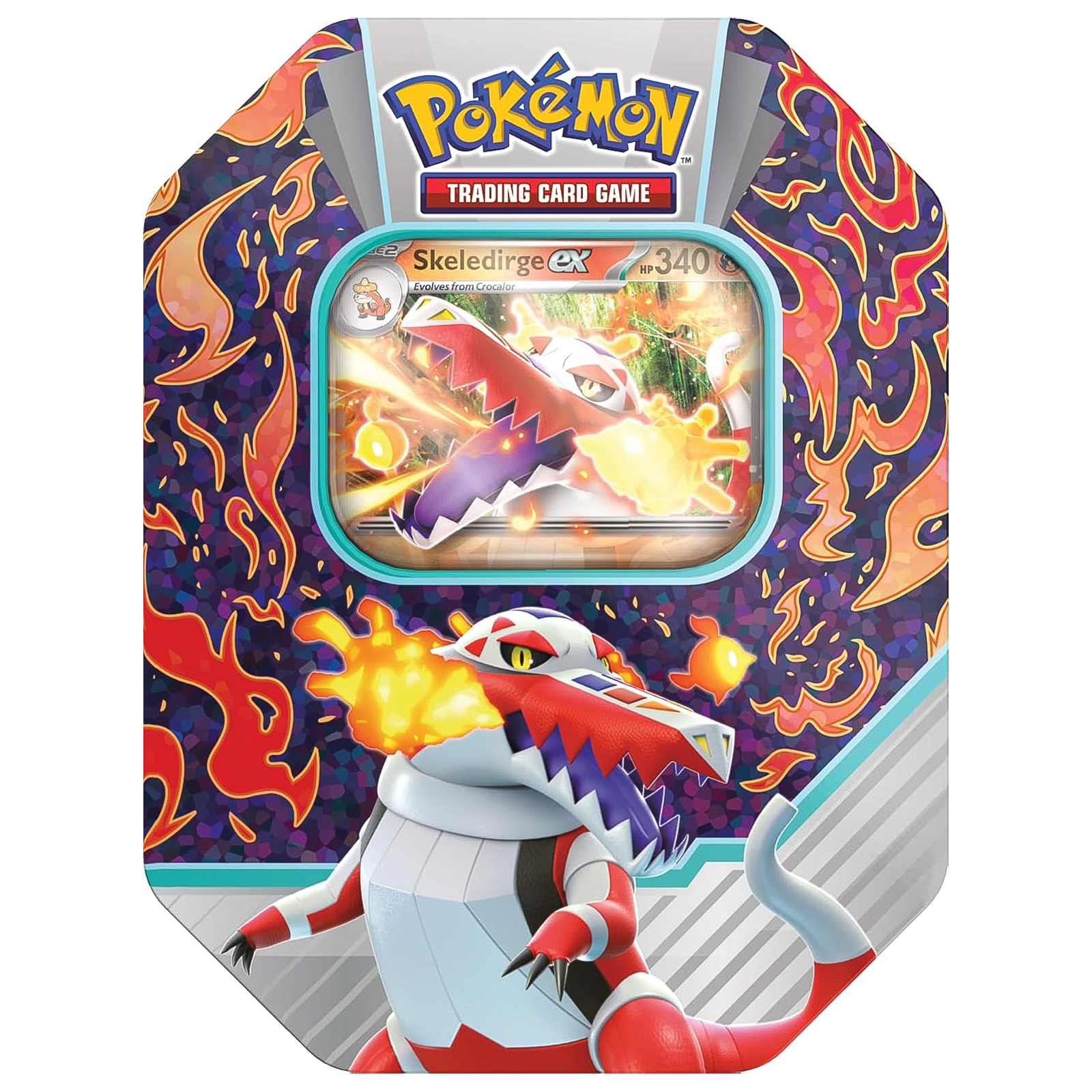 

Настольная игра Nintendo Pokemon TCG: Paldea Partners Tin Skeledirge ex Scarlet & Violet, TCG