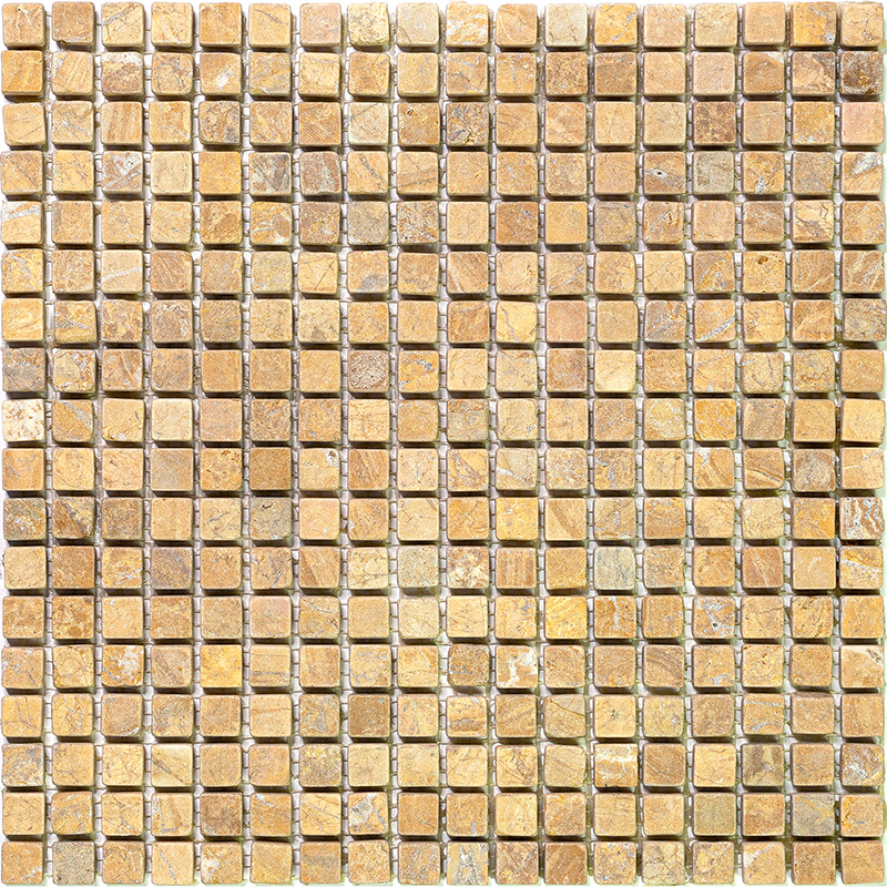 фото Мозаика из мрамора natural adriatica бежевый квадрат m097-15t
