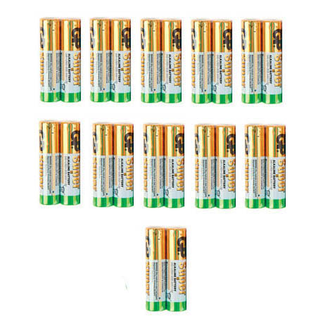 

Батарейки GP Super Alkaline щелочные AAA (Мизинчиковые) (LR03), Батарейки GP Super