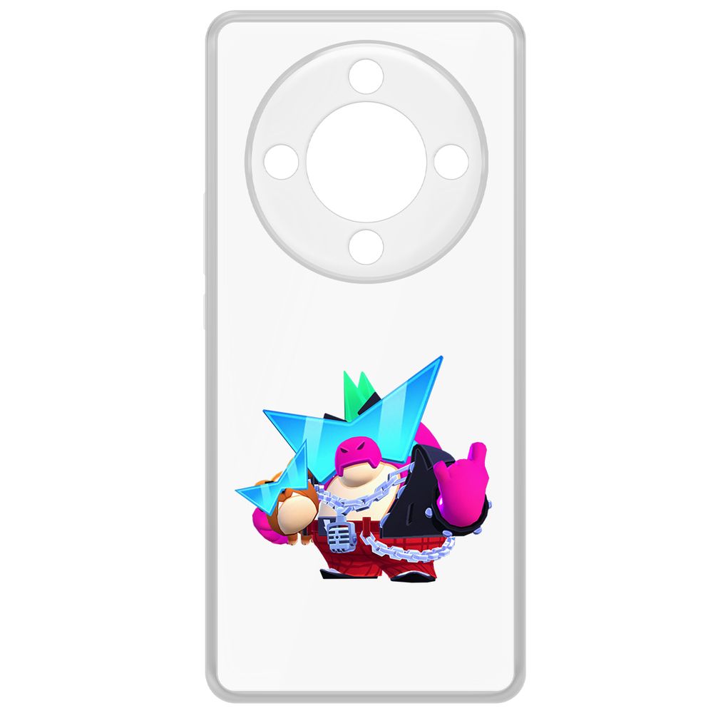 

Чехол-накладка Krutoff Clear Case Brawl Stars-Плохиш Базз для Honor X9b, Прозрачный