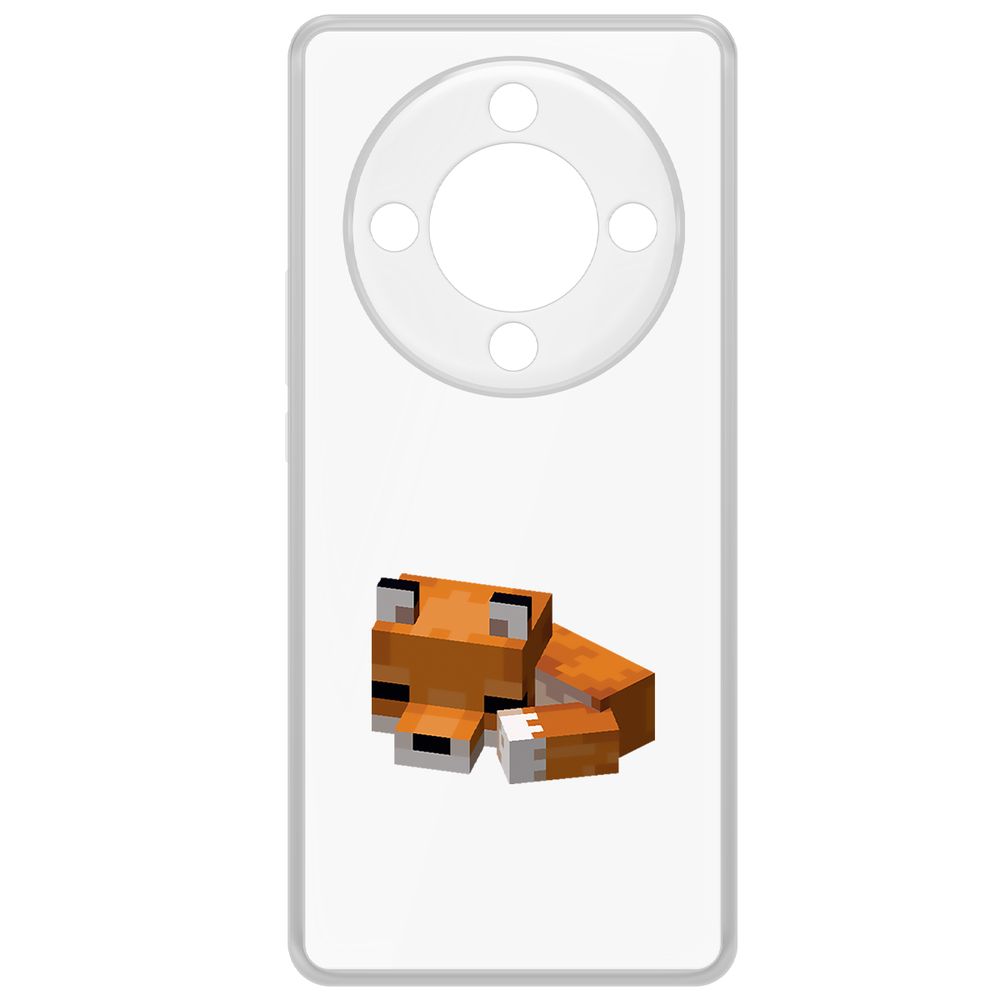 Чехол-накладка Krutoff Clear Case Minecraft-Спящий Лисенок для Honor X9b