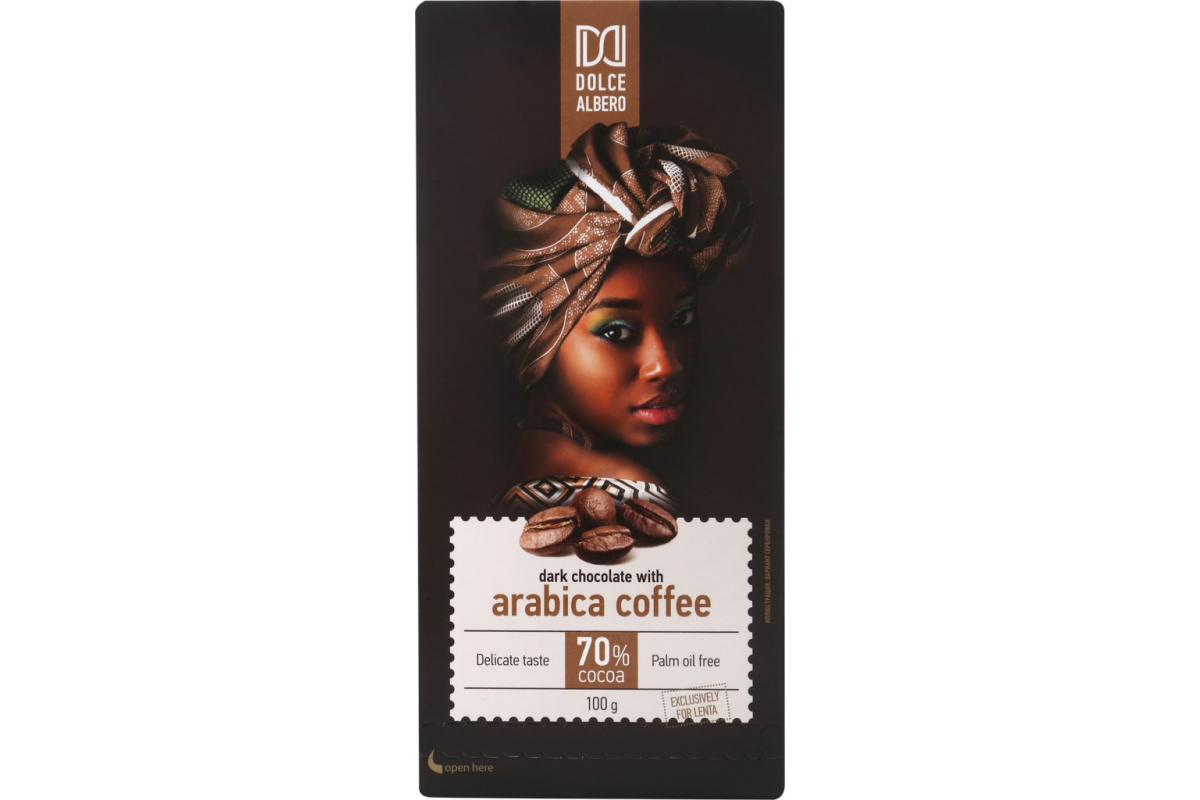 

Шоколад Dolce Albero темный с кофе 100 г