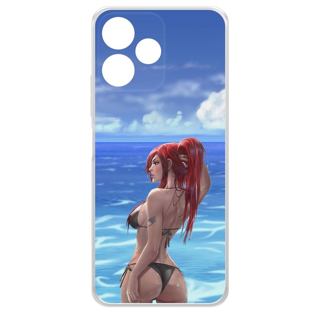 Чехол-накладка Krutoff Clear Case Купальник женский для Xiaomi Poco M6 Pro 5G