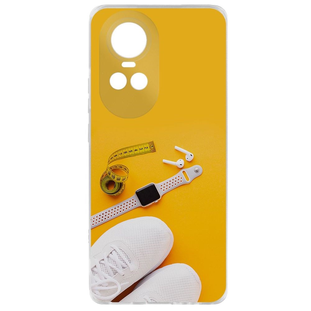 

Чехол-накладка Krutoff Clear Case Кроссовки женские Фитнес для Oppo Reno10 5G, Прозрачный