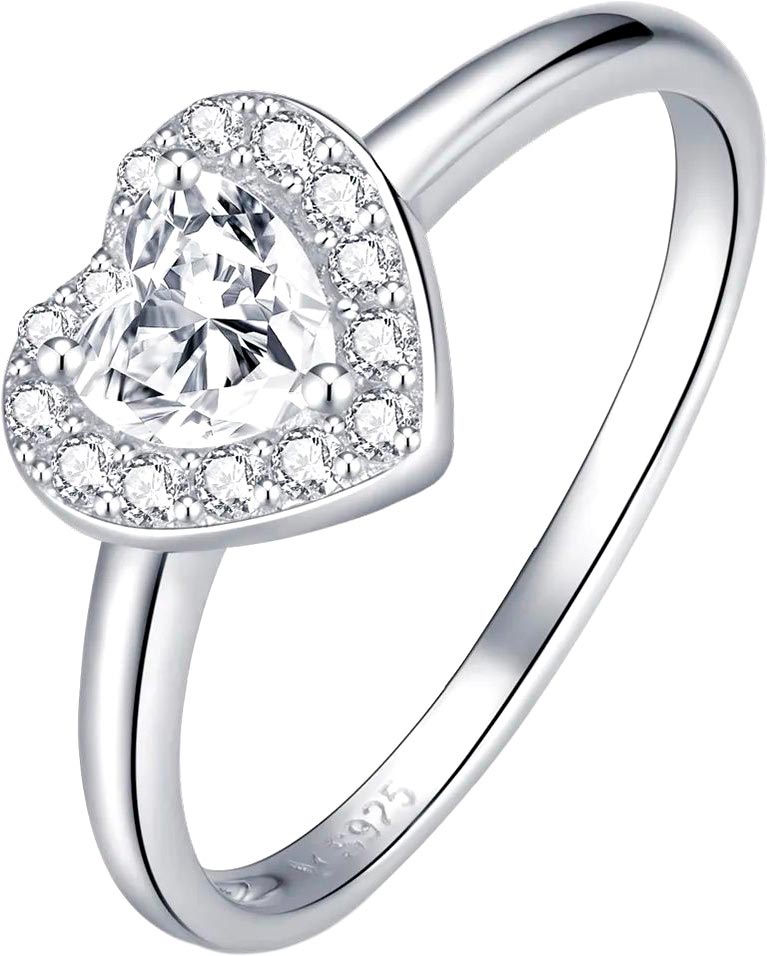 

Кольцо из серебра р. 17 bamoer SCR725_17, фианит, SCR725_17