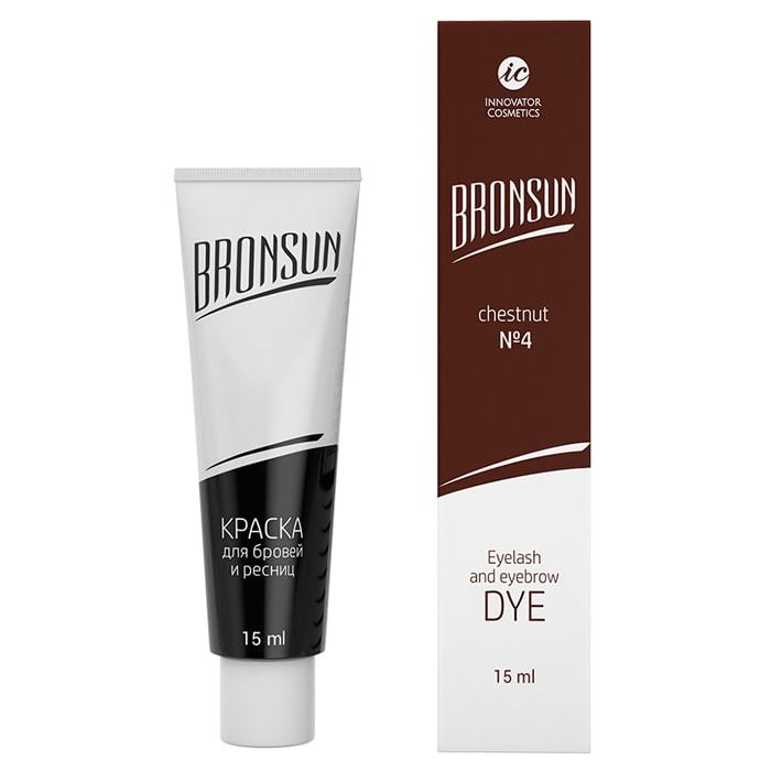 

Краска для ресниц и бровей Bronsun Цвет каштан Innovator Cosmetics №4 15 мл