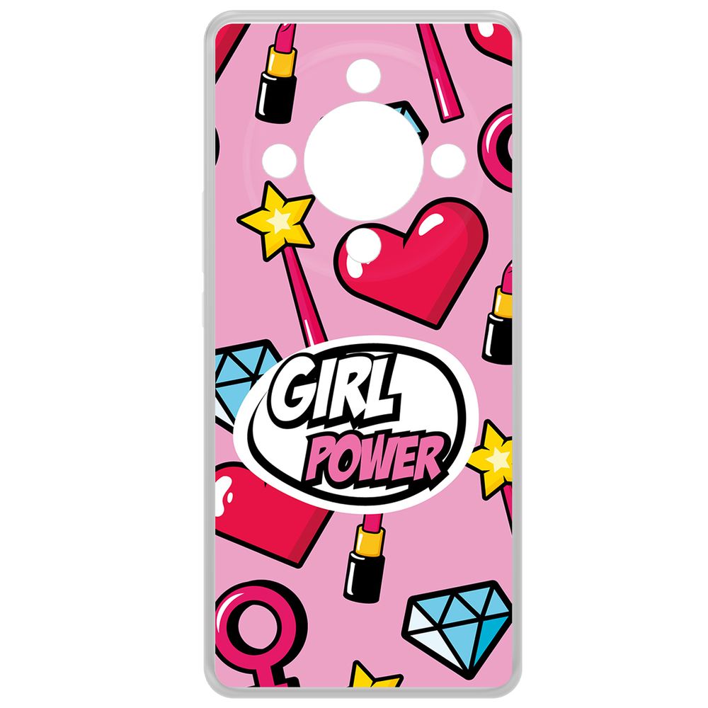 

Чехол-накладка Krutoff Clear Case Girl Power для Honor X9b, Прозрачный