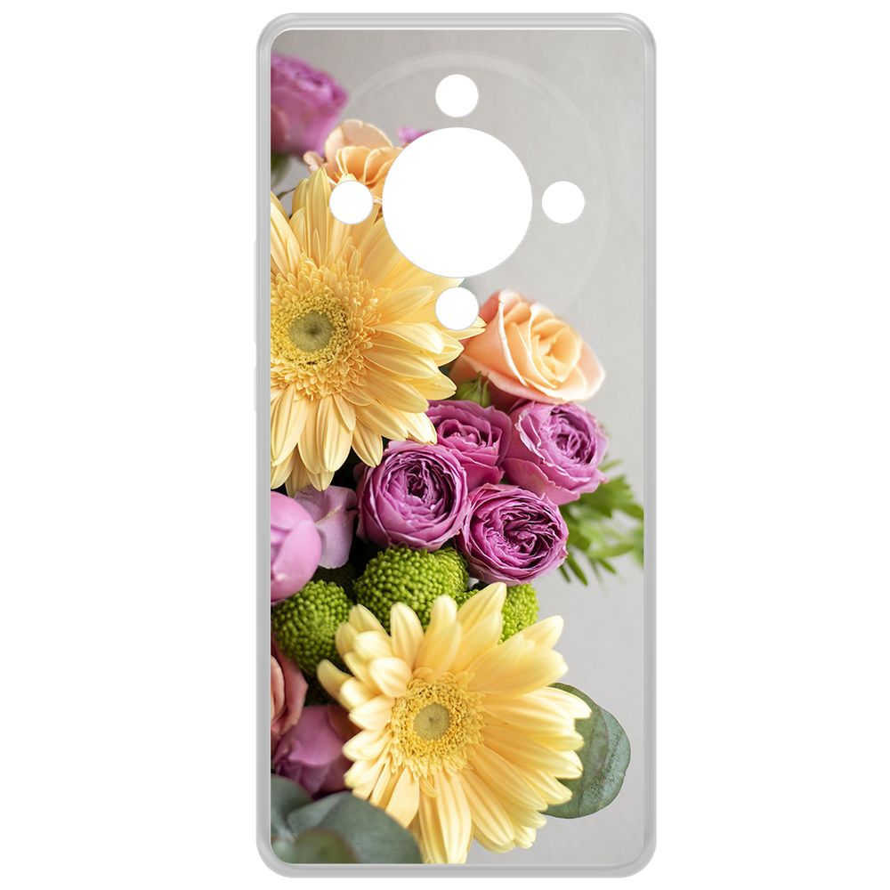 

Чехол-накладка Krutoff Clear Case Букет для Honor X9b, Прозрачный