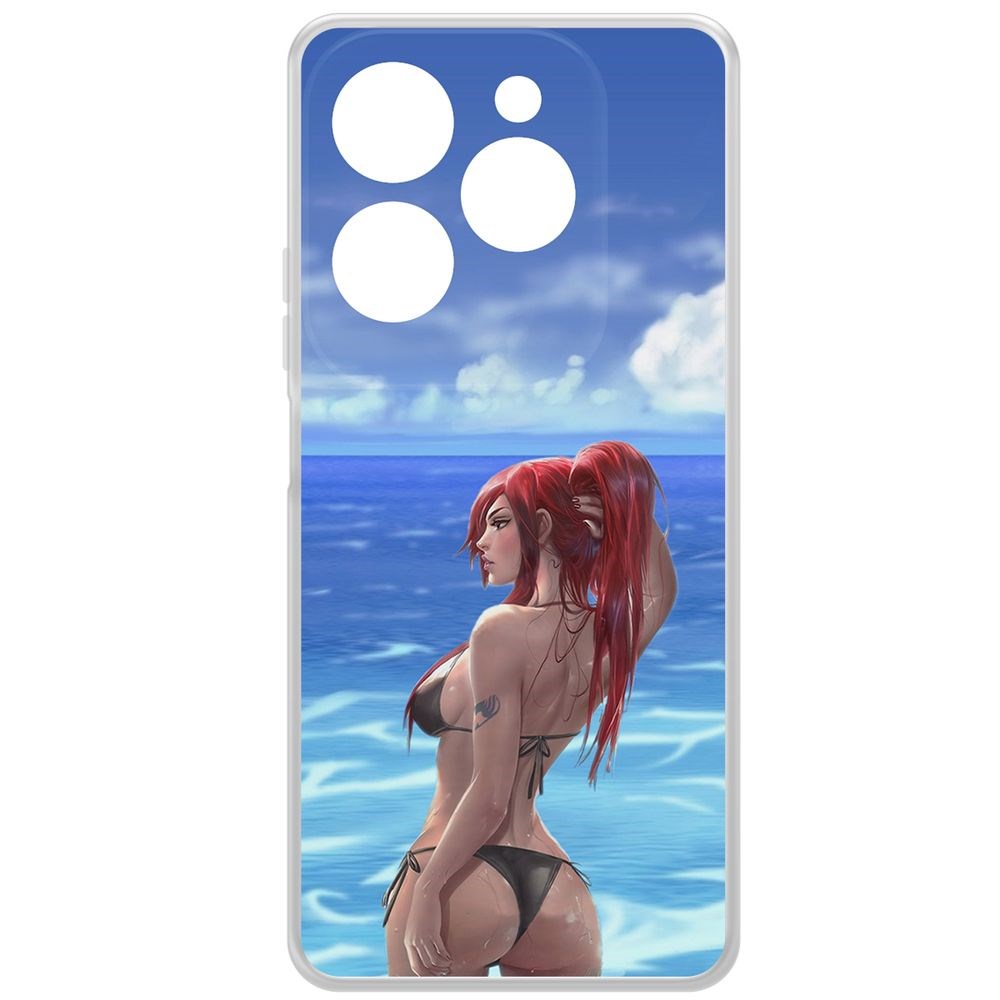 

Чехол-накладка Krutoff Clear Case Купальник женский для INFINIX Hot 40 Pro, Прозрачный