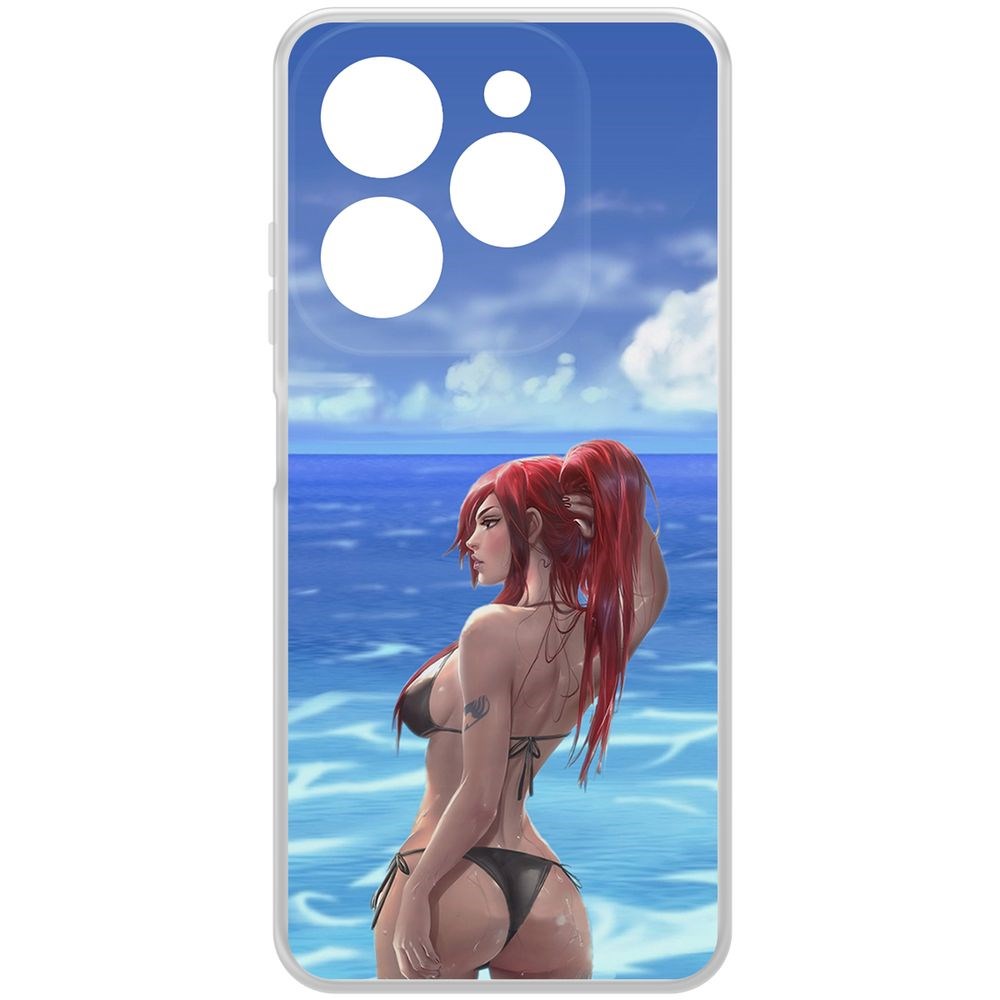 

Чехол-накладка Krutoff Clear Case Купальник женский для INFINIX Hot 40i, Прозрачный