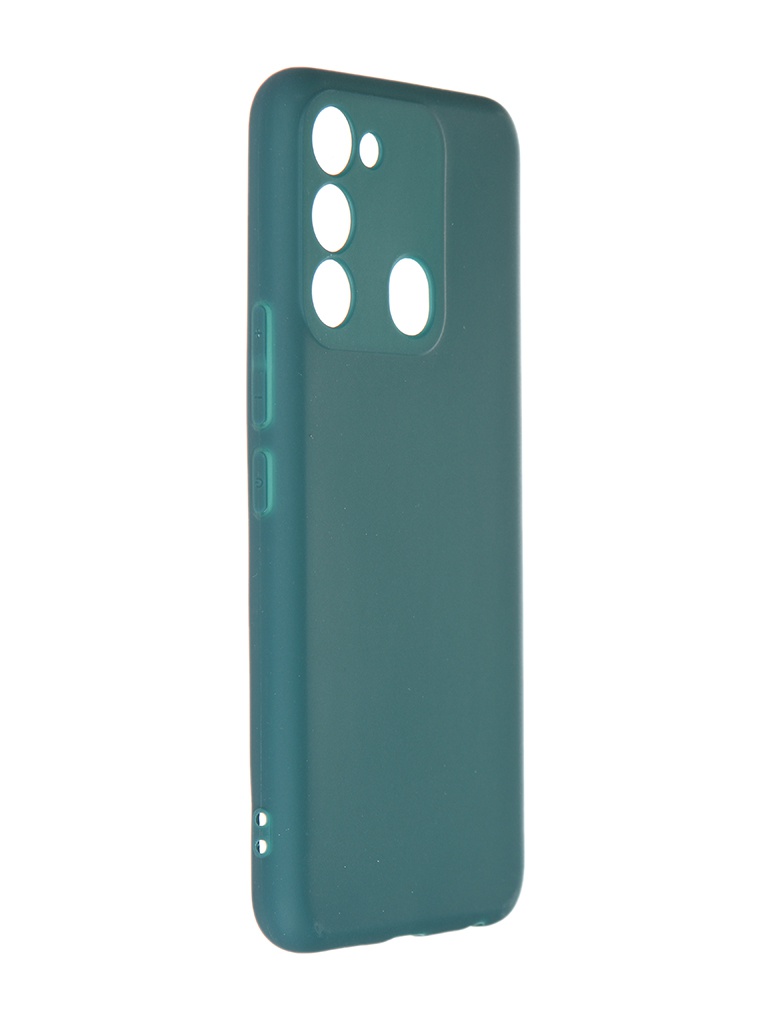 фото Чехол df для tecno spark go 2022/spark 8c silicone green tcase-07 df-group