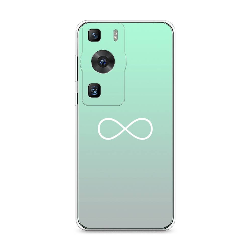 

Силиконовый чехол "Бесконечность от Тиффани" на Huawei P60, Голубой;прозрачный