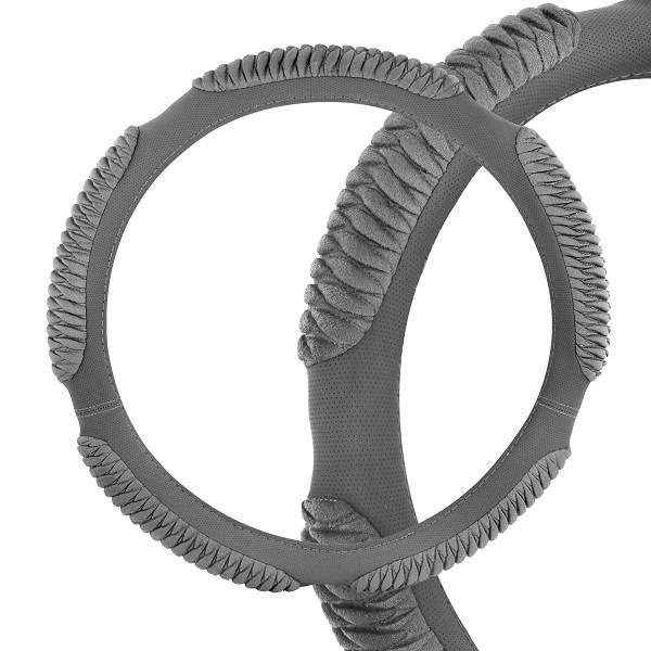 

Оплетка SKYWAY Sponge ribby 5 подушечек L Серая замша