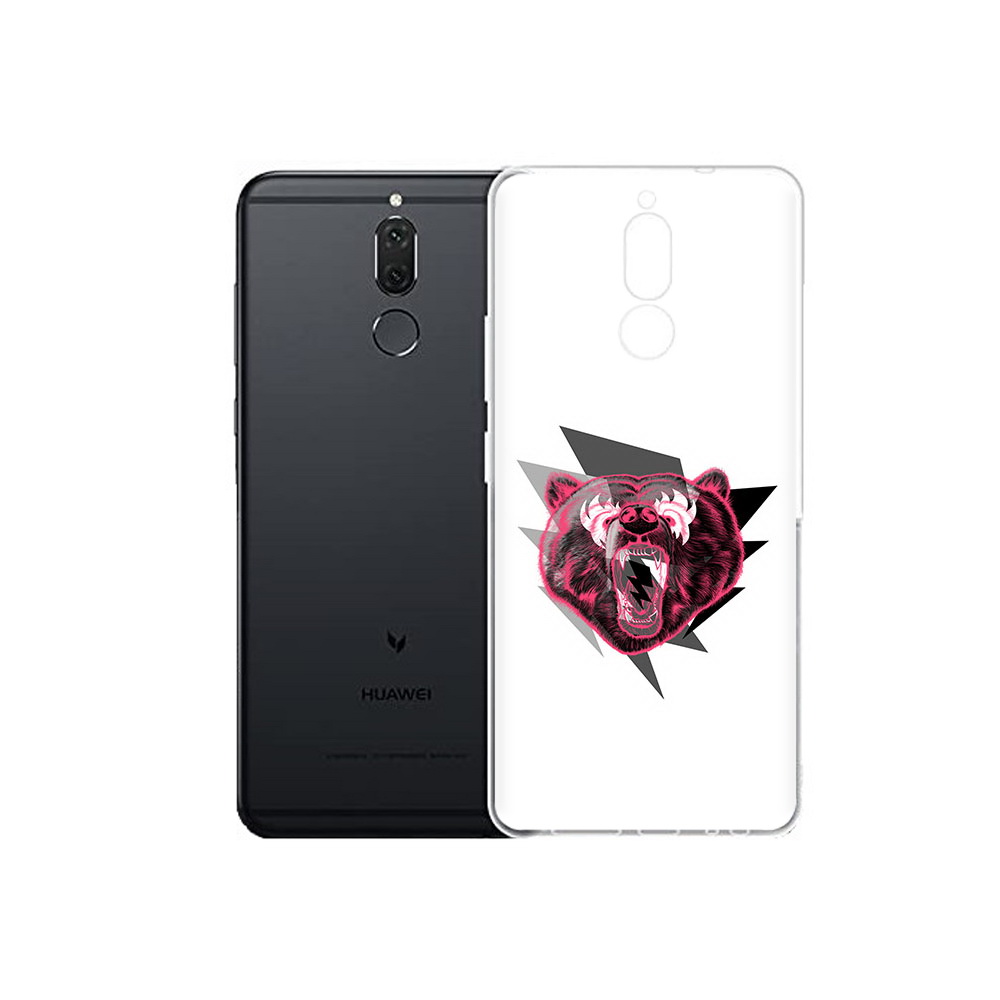 

Чехол MyPads Tocco для Huawei Nova 2i грозовой медведь (PT92543.64.301), Прозрачный, Tocco