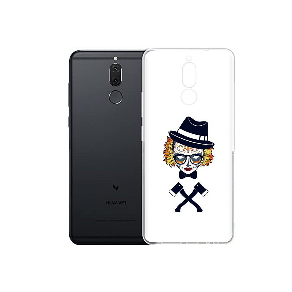 

Чехол MyPads Tocco для Huawei Nova 2i девушка в маске с топорами рисунок (PT92543.64.304), Прозрачный, Tocco