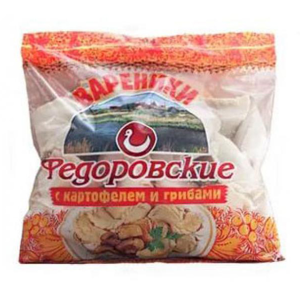 

Вареники Федоровские с картофелем и грибами 650 г