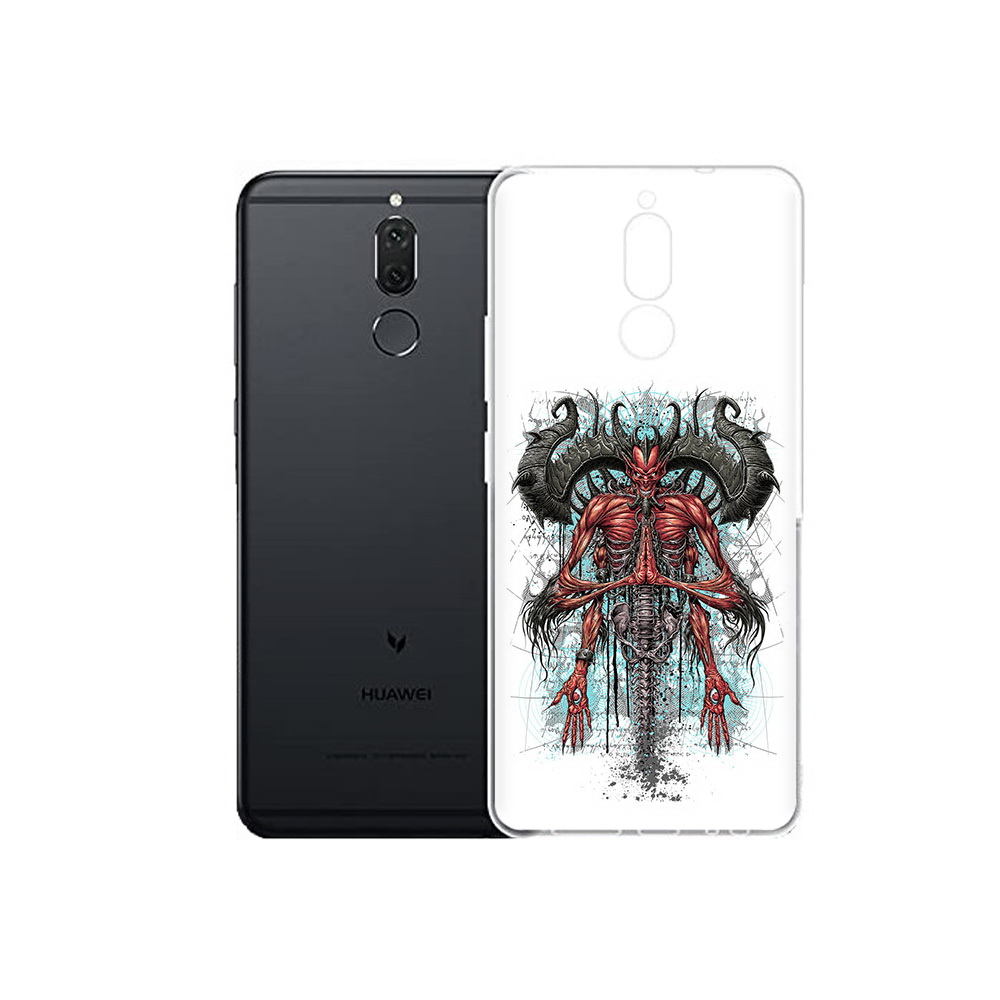 

Чехол MyPads Tocco для Huawei Nova 2i дьявол (PT92543.64.340), Прозрачный, Tocco