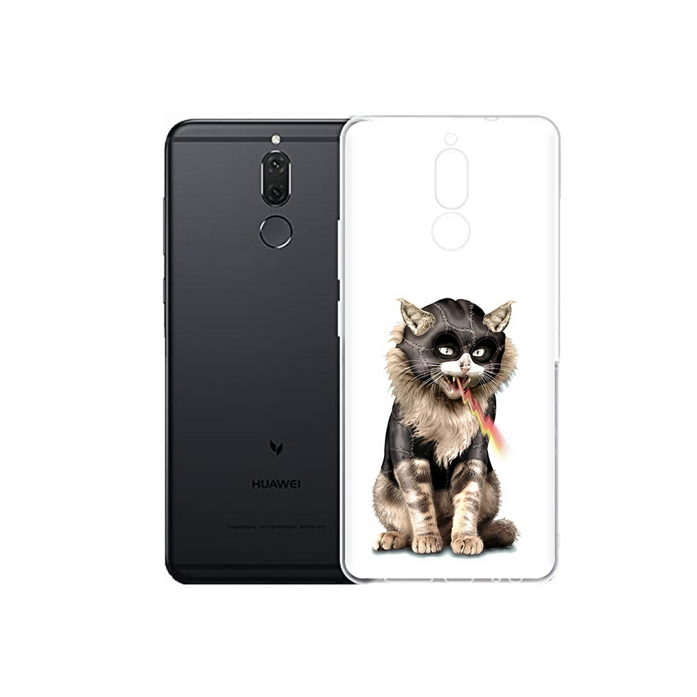 

Чехол MyPads Tocco для Huawei Nova 2i дьяволский кот (PT92543.64.341), Прозрачный, Tocco