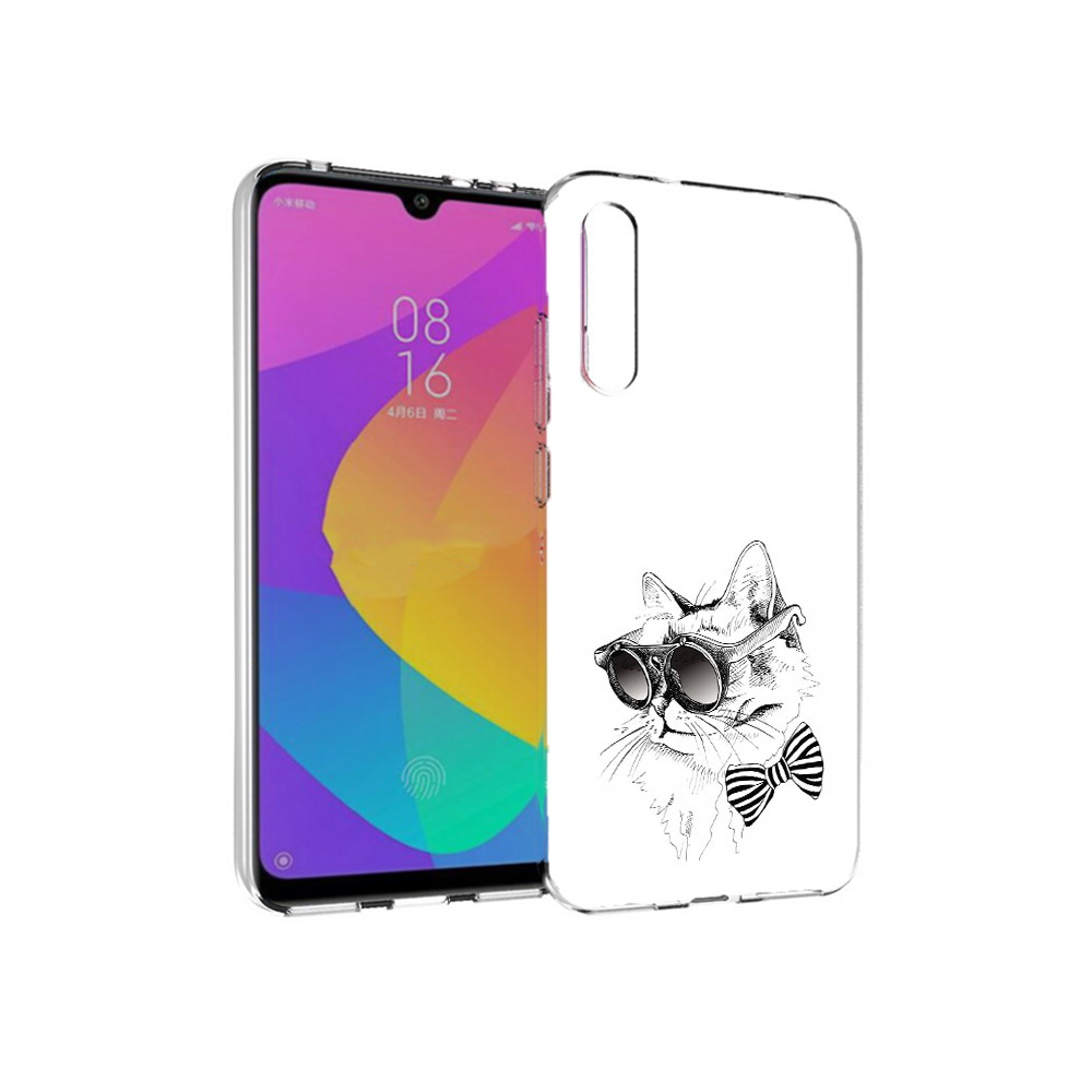 

Чехол MyPads Tocco для Xiaomi Mi CC9e крутая кошка в очках (PT134188.271.421), Прозрачный, Tocco