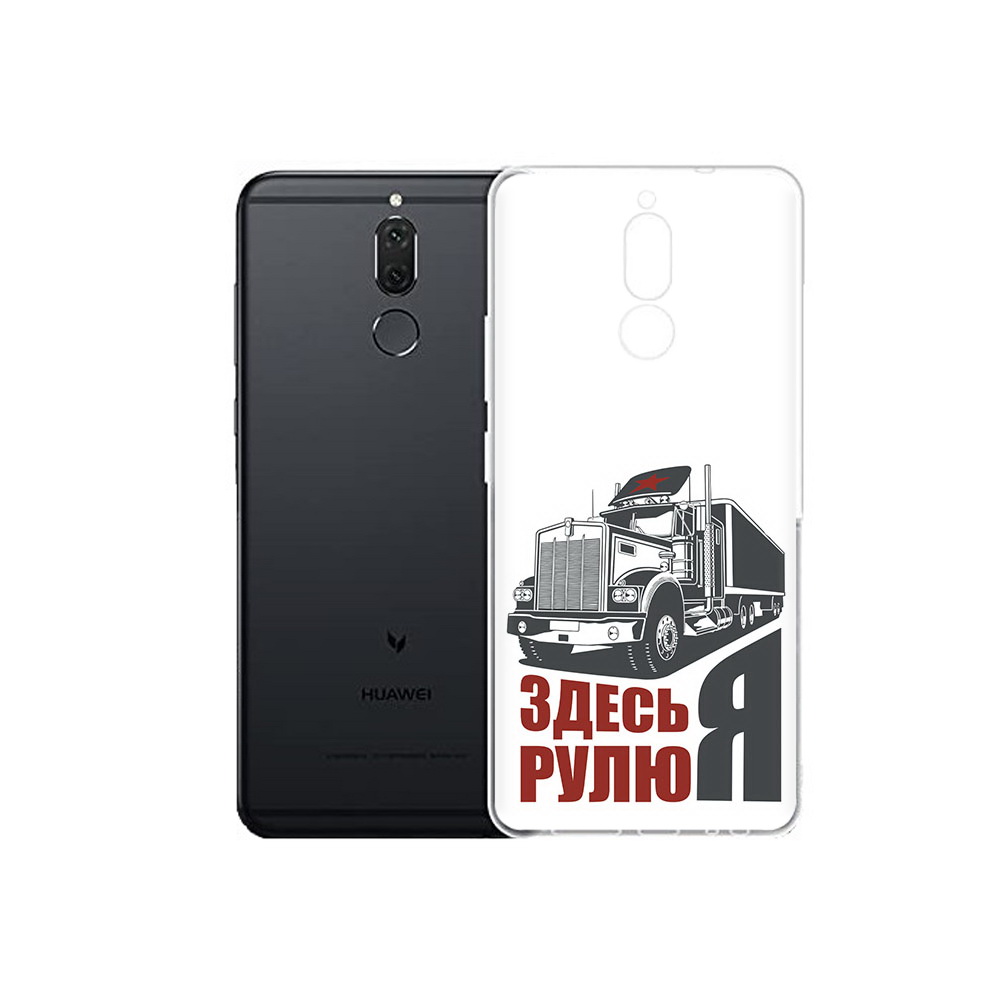 

Чехол MyPads Tocco для Huawei Nova 2i здесь я рулю (PT92543.64.355), Прозрачный, Tocco