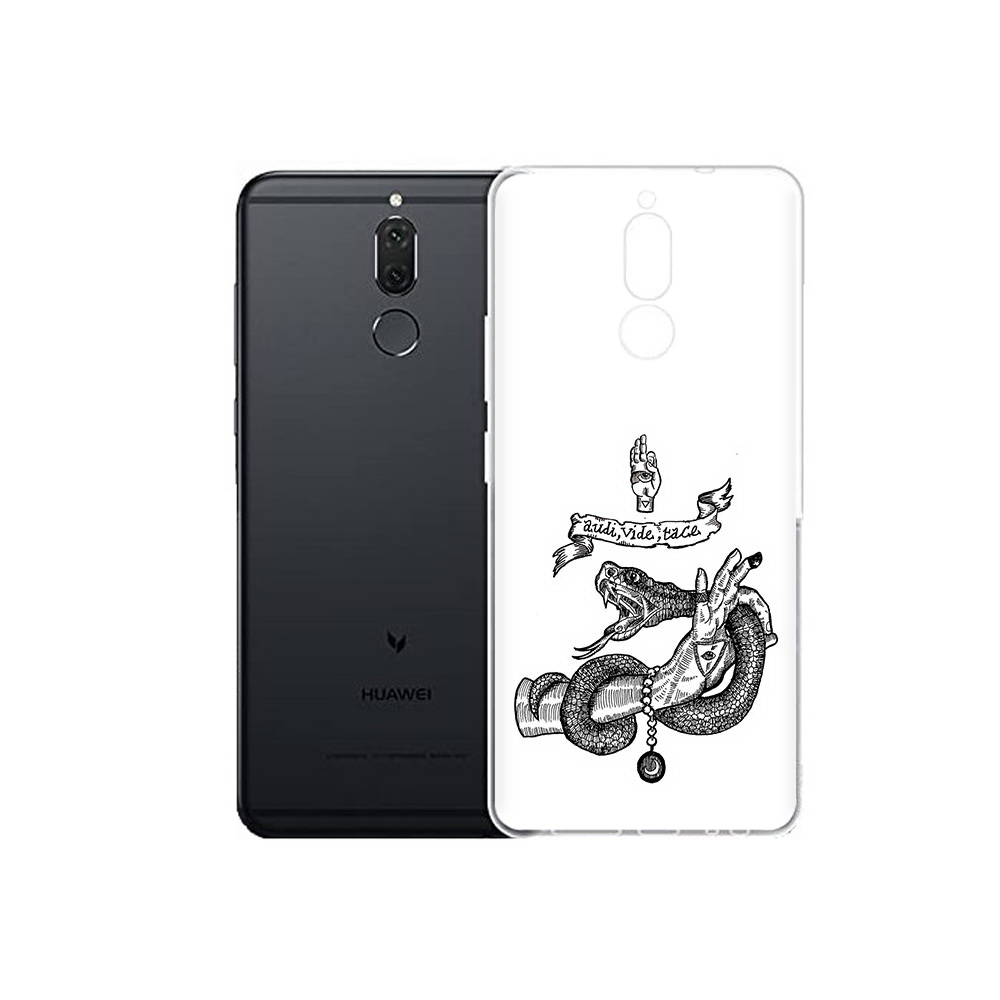 

Чехол MyPads Tocco для Huawei Nova 2i змея на руке рисунок (PT92543.64.366), Прозрачный, Tocco