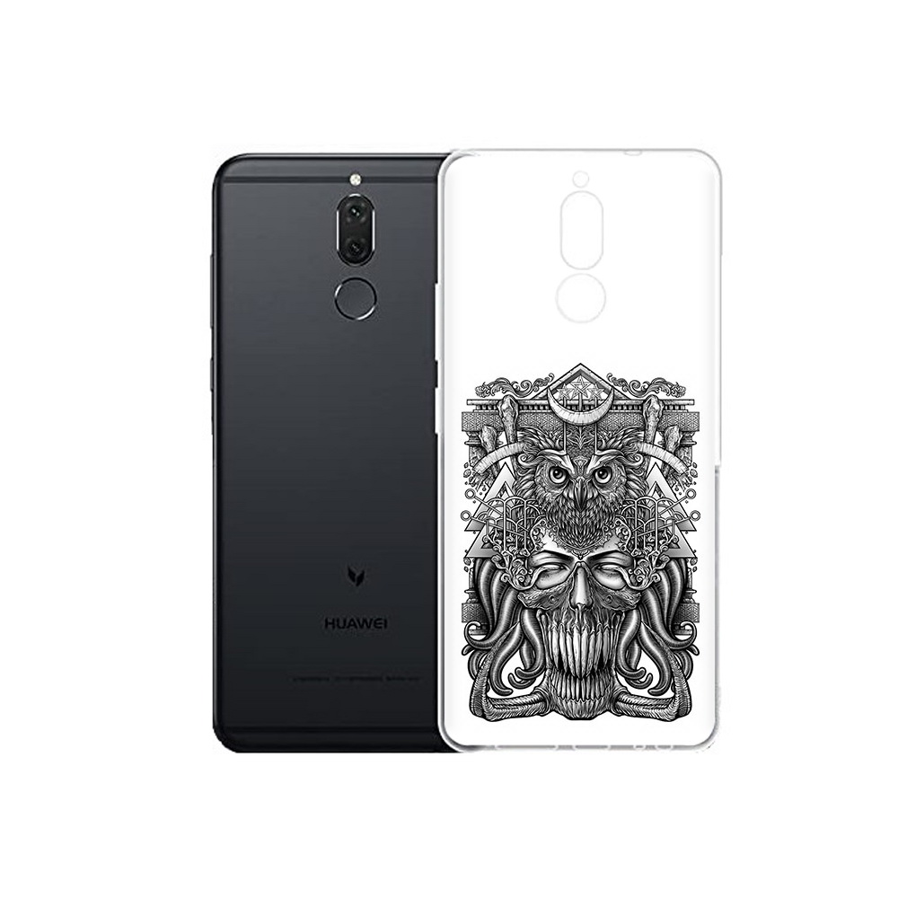 

Чехол MyPads Tocco для Huawei Nova 2i зубастая сова (PT92543.64.369), Прозрачный, Tocco
