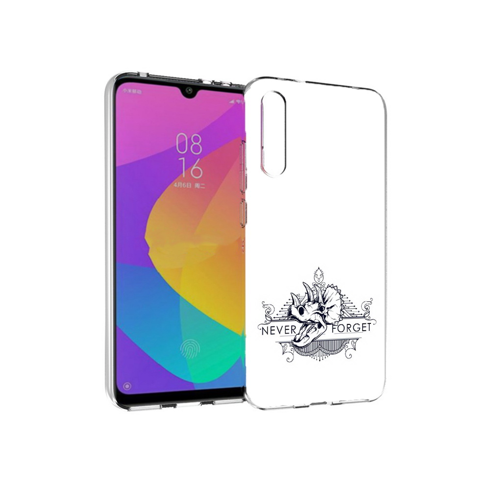 

Чехол MyPads Tocco для Xiaomi Mi CC9e логотип носорога никогда не забуду, Прозрачный, Tocco