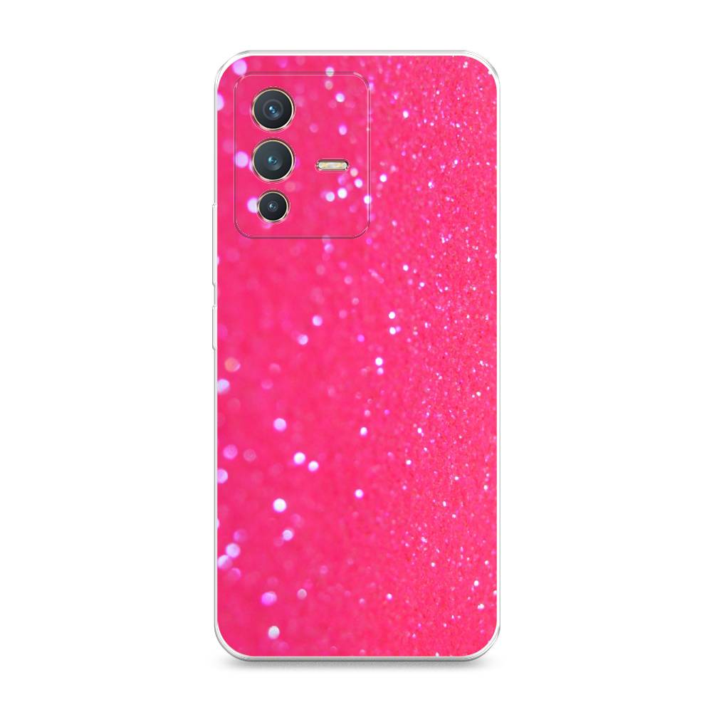 

Чехол Awog "Малиновые блестки рисунок" для Vivo V23