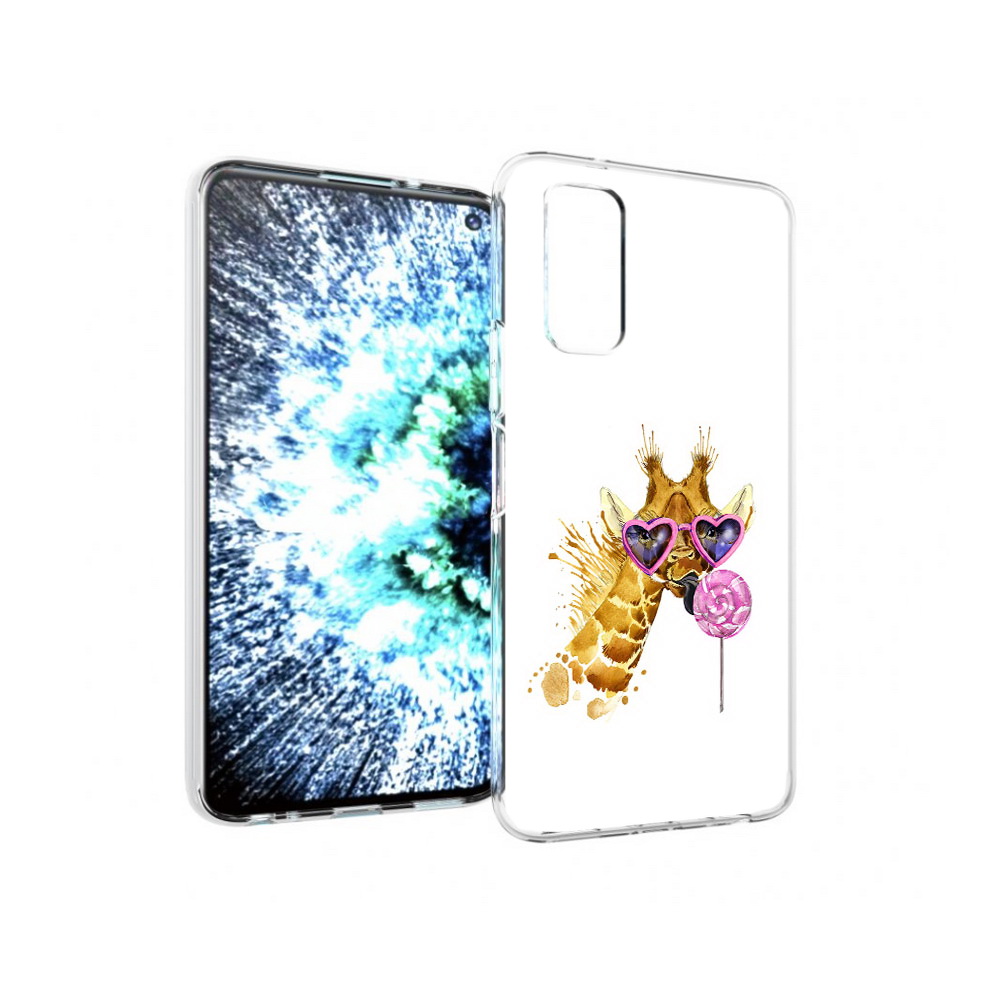 

Чехол MyPads Tocco для Vivo IQOO Neo 3 акварельный жираф (PT157205.400.217), Прозрачный, Tocco