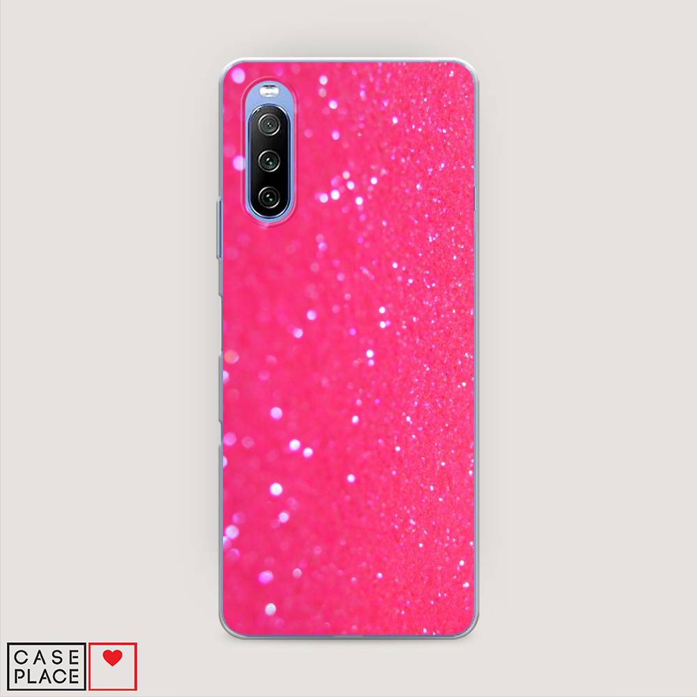

Чехол Awog "Малиновые блестки рисунок" для Sony Xperia 10 III