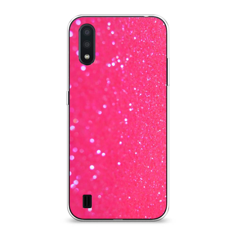 

Чехол Awog "Малиновые блестки рисунок" для Samsung Galaxy A01