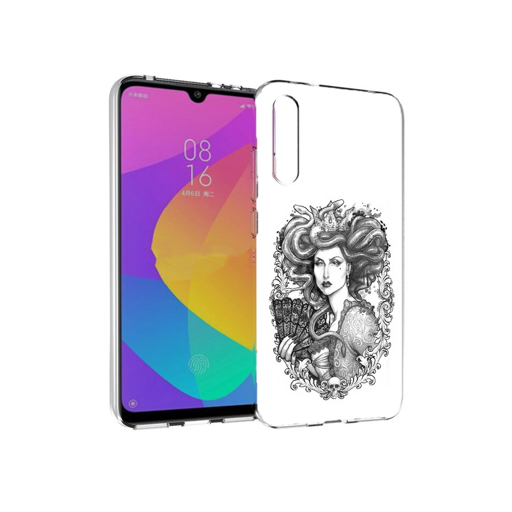 

Чехол MyPads Tocco для Xiaomi Mi CC9e медуза черно белый (PT134188.271.472), Прозрачный, Tocco
