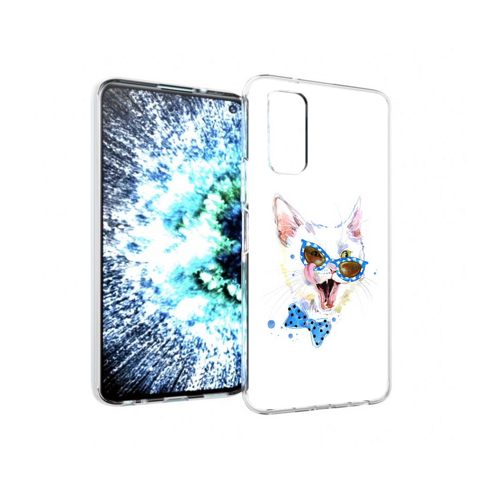 

Чехол MyPads Tocco для Vivo IQOO Neo 3 белый кот (PT157205.400.229), Прозрачный, Tocco