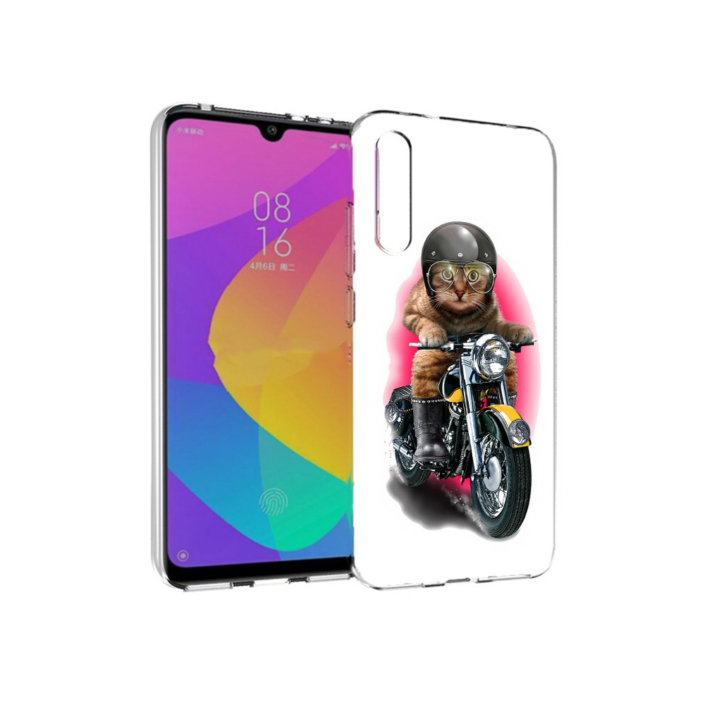 

Чехол MyPads Tocco для Xiaomi Mi CC9e мото-кот (PT134188.271.485), Прозрачный, Tocco